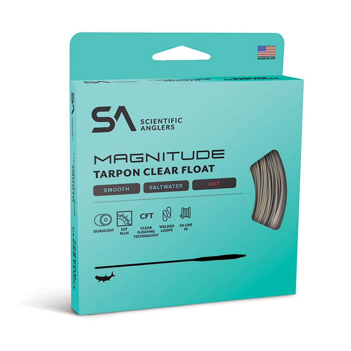 Scientific Anglers Magnitude Smooth Tarpon 12' Clear Tip Floating Fly Line in Sand and Clear